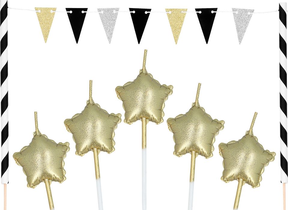 Elegante Verjaardagstaartdecoratie Kit