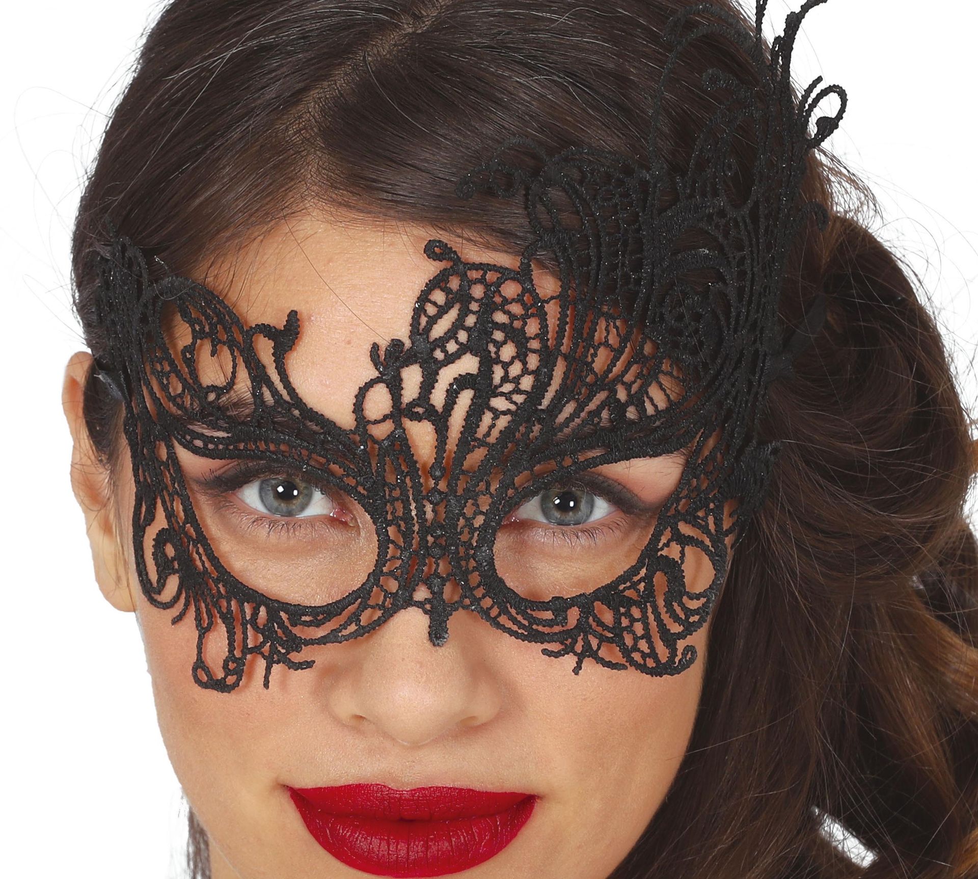 Elegante Zwart Oogmasker voor Venetiaans Carnaval