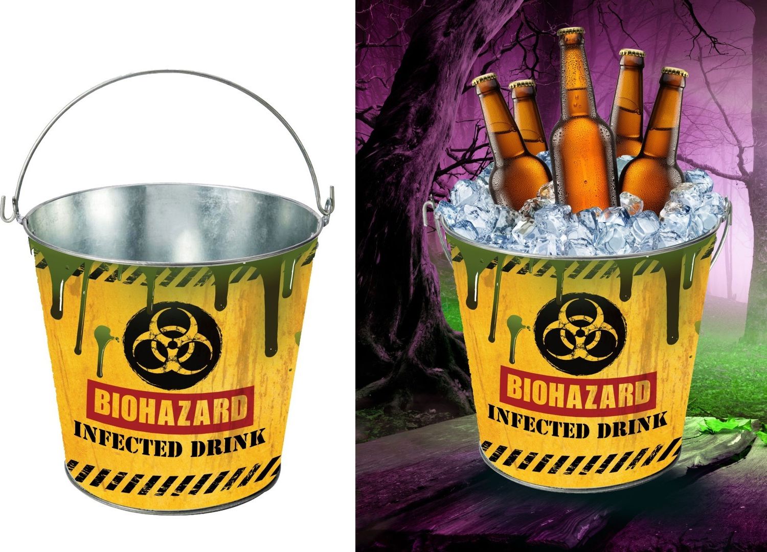 Emmer chemisch afval metaal halloween