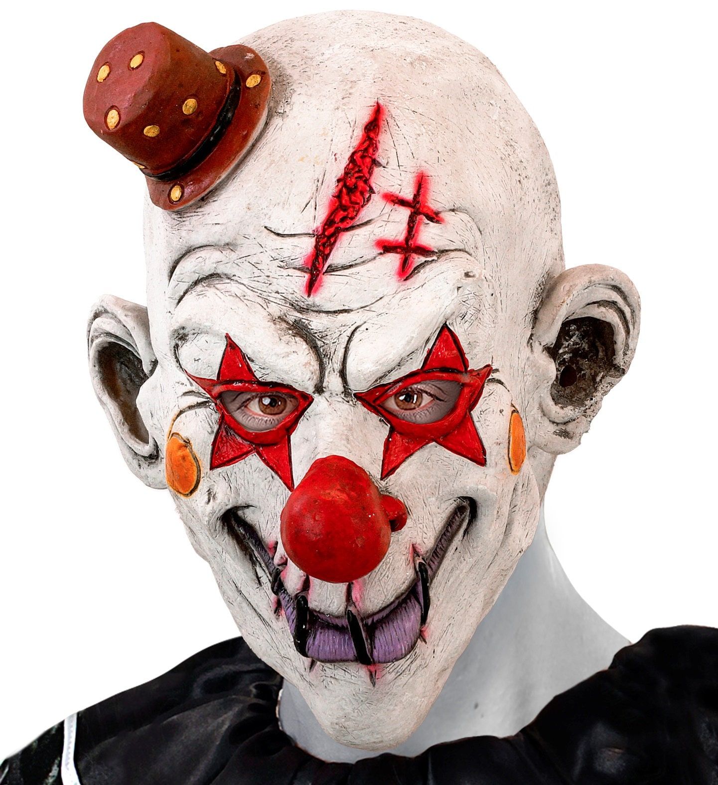 Enge Clown Masker met Hoed Halloween