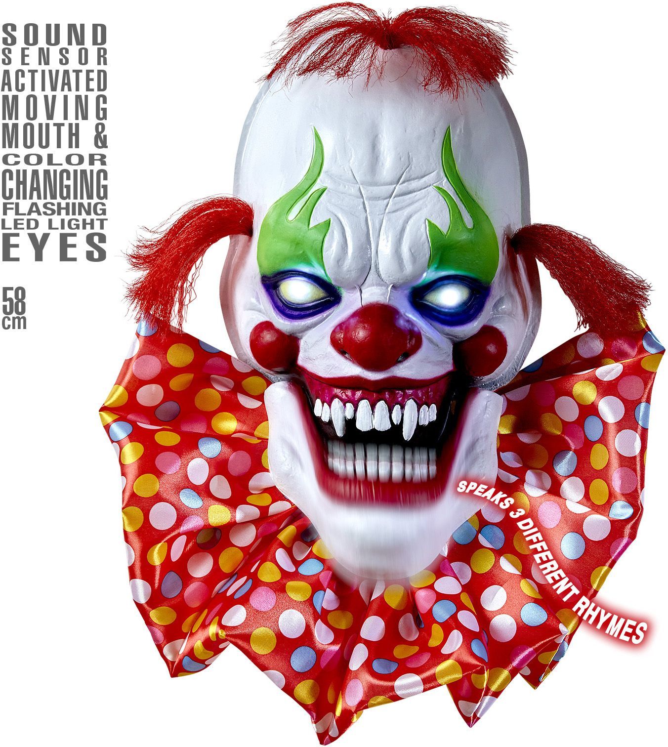 Enge horror clown versiering