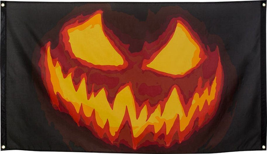 Enge pompoen halloween vlag