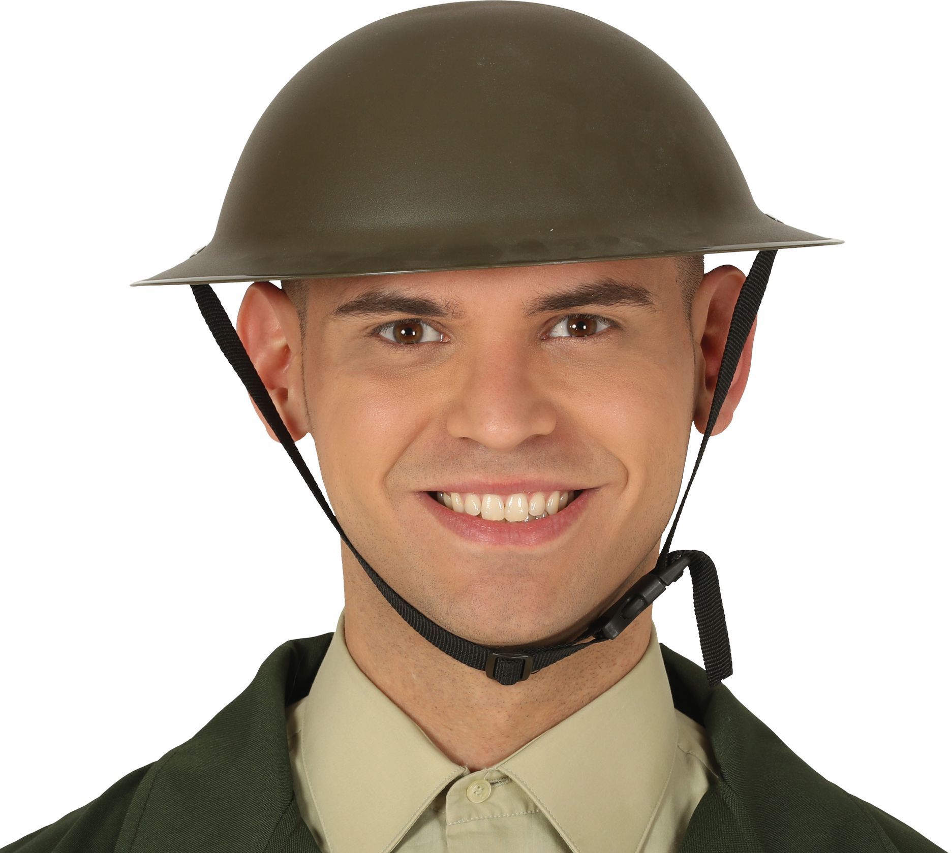Engelse soldaten helm groen | Feestkleding.nl