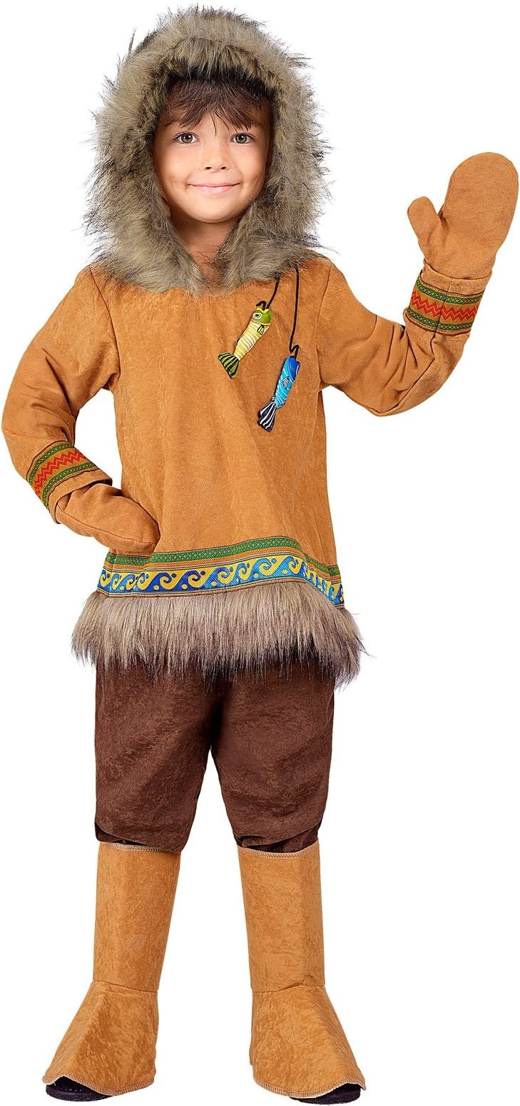 Eskimo Vissers Outfit Jongens Bruin