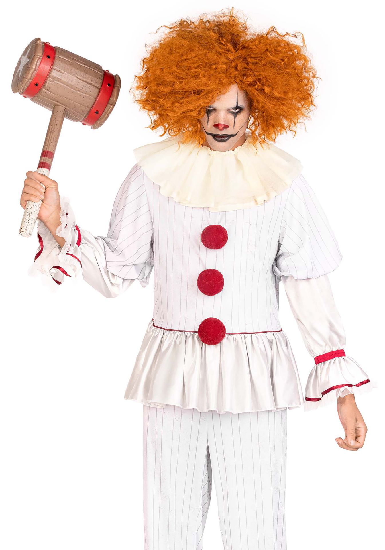 Evil clown 3-delig kostuum mannen