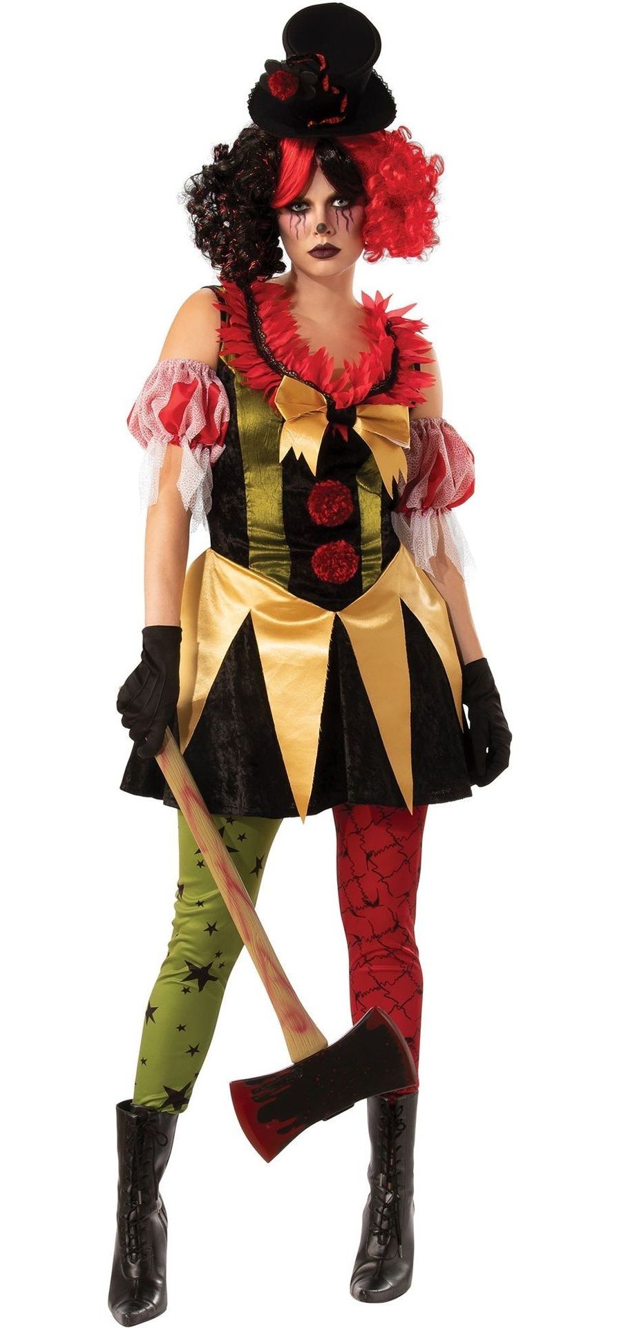 Evil Horrorclown Outfit Vrouwen