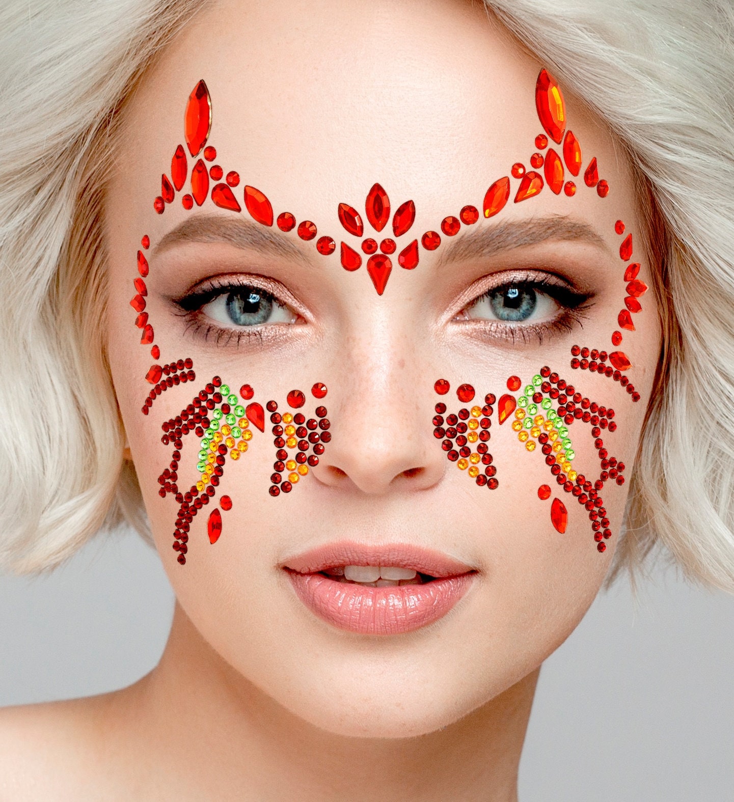 Face Jewels Duivel Look