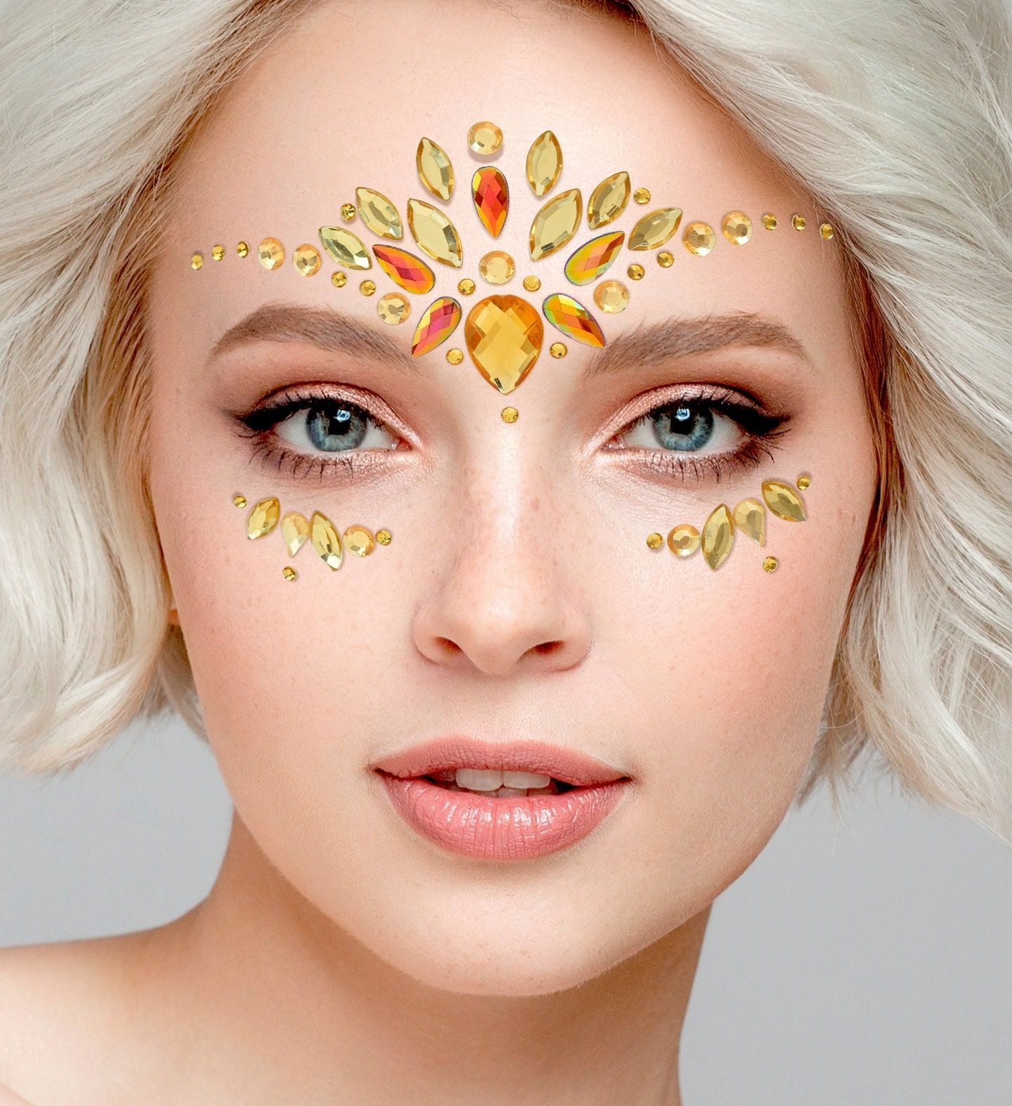 Face Jewels Gele Diamant