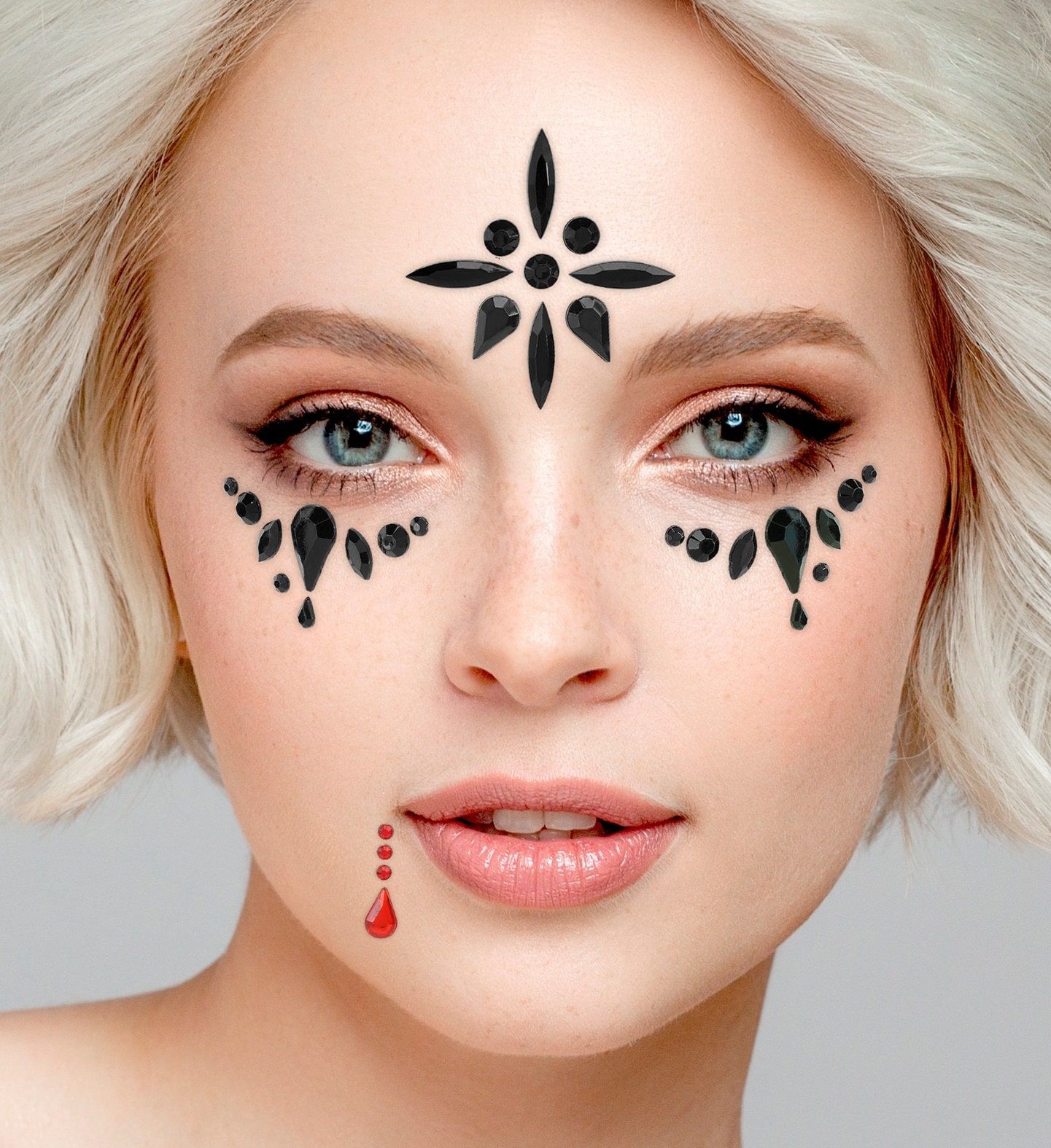 Face Jewels Vampier Gothic