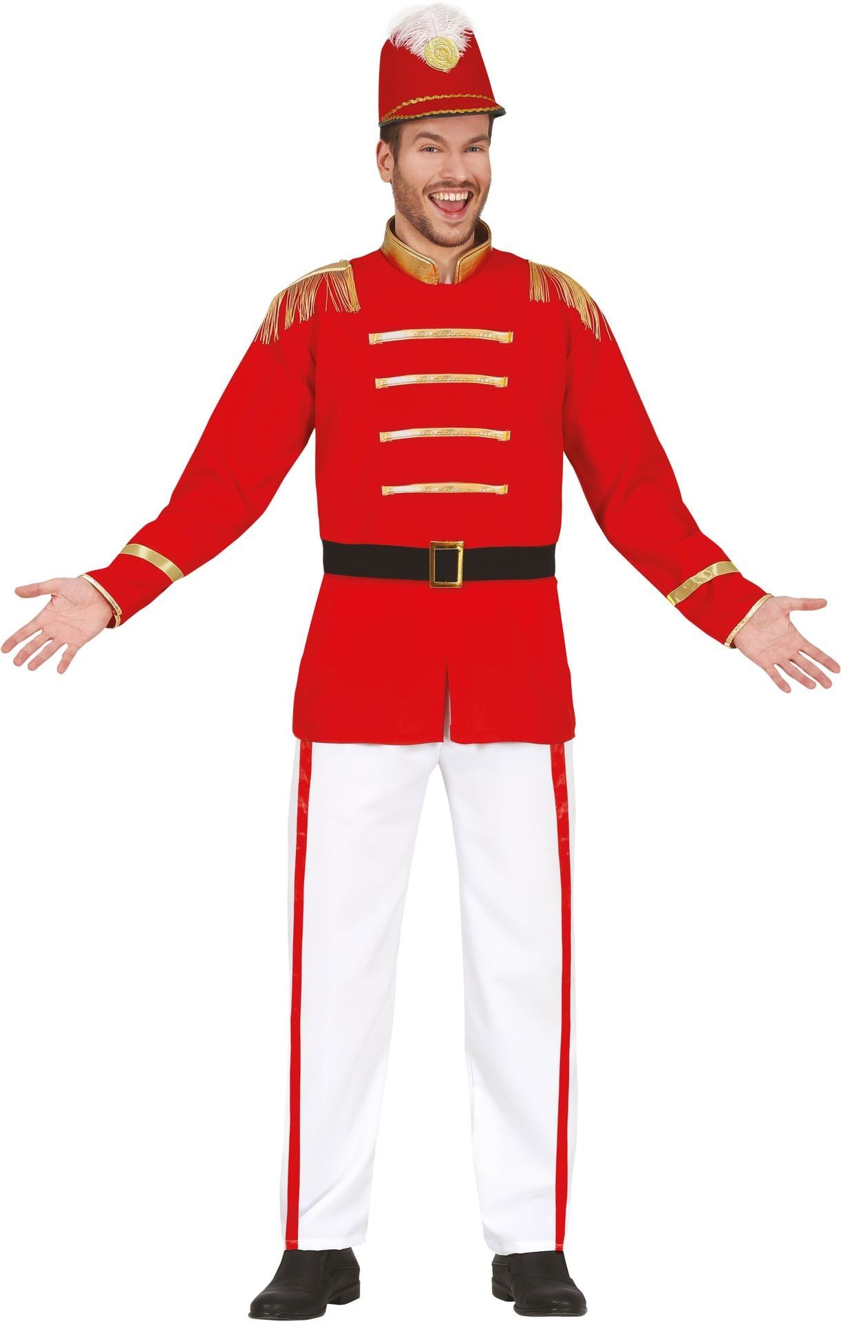 Fanfare outfit rood heren