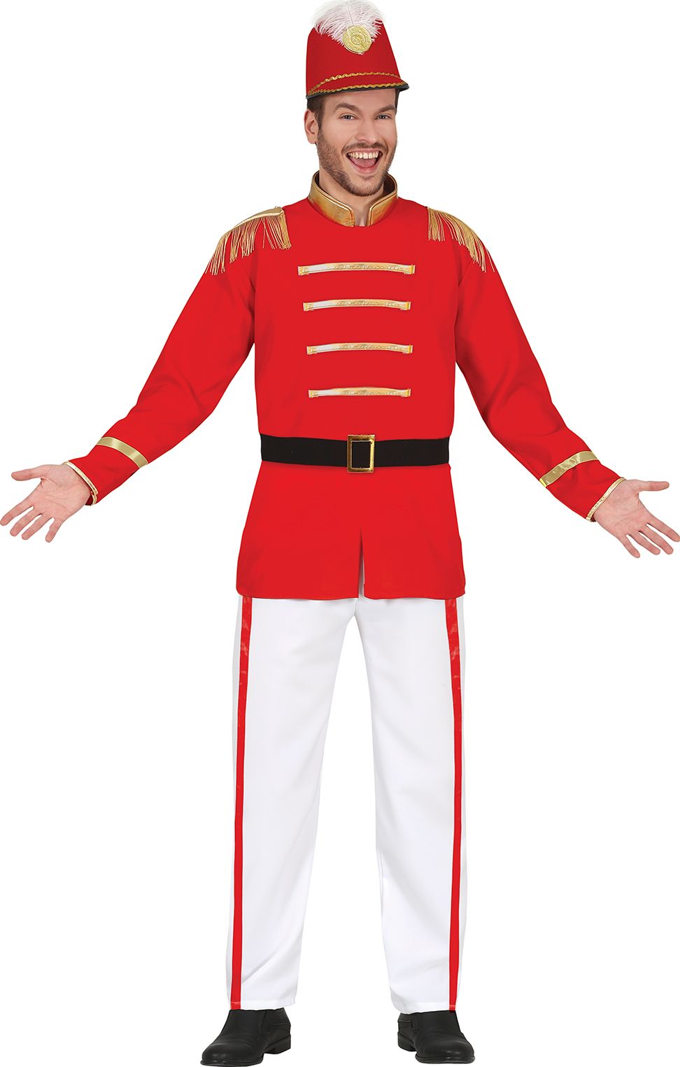 Fanfare outfit rood heren