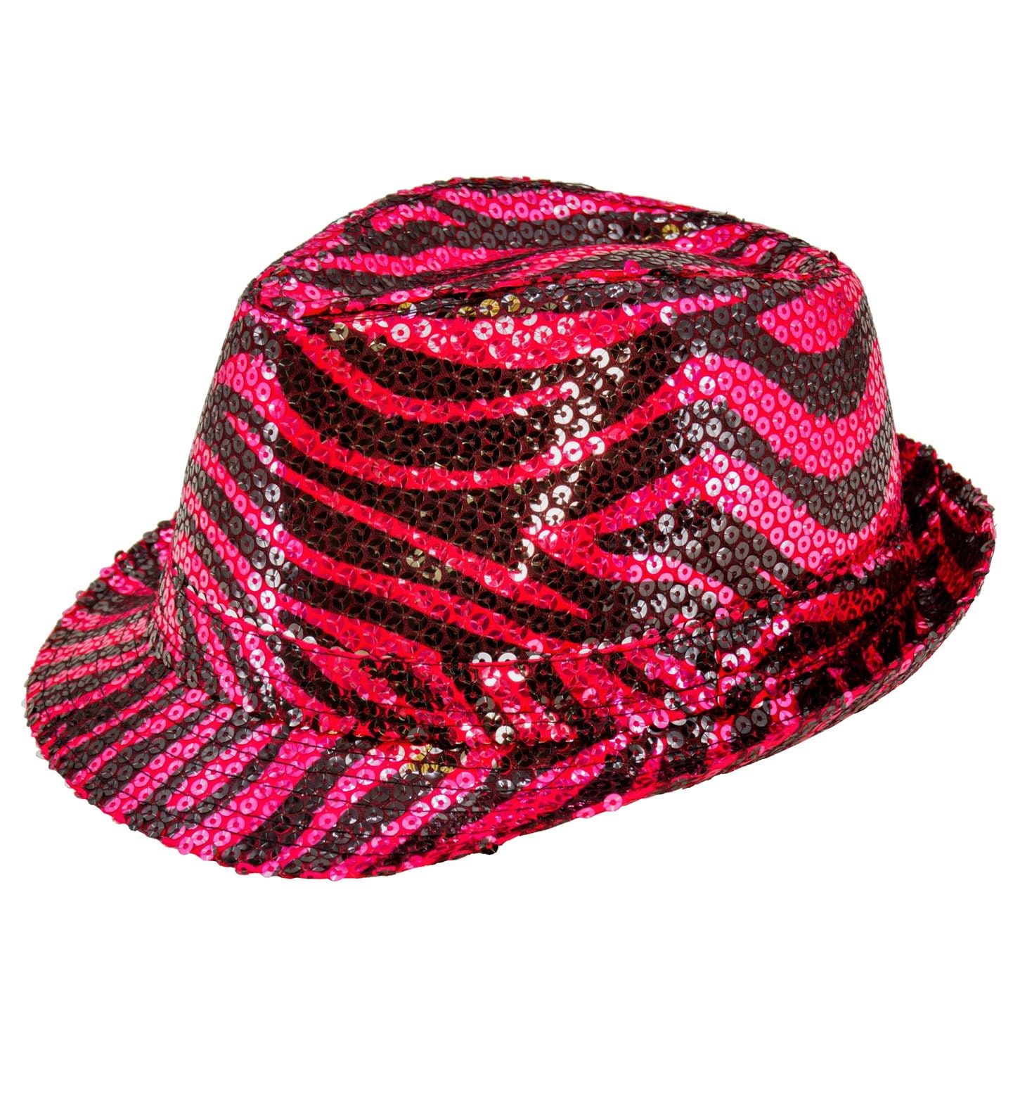 Fedora Hoed Roze met Tijgerprint Dames Heren