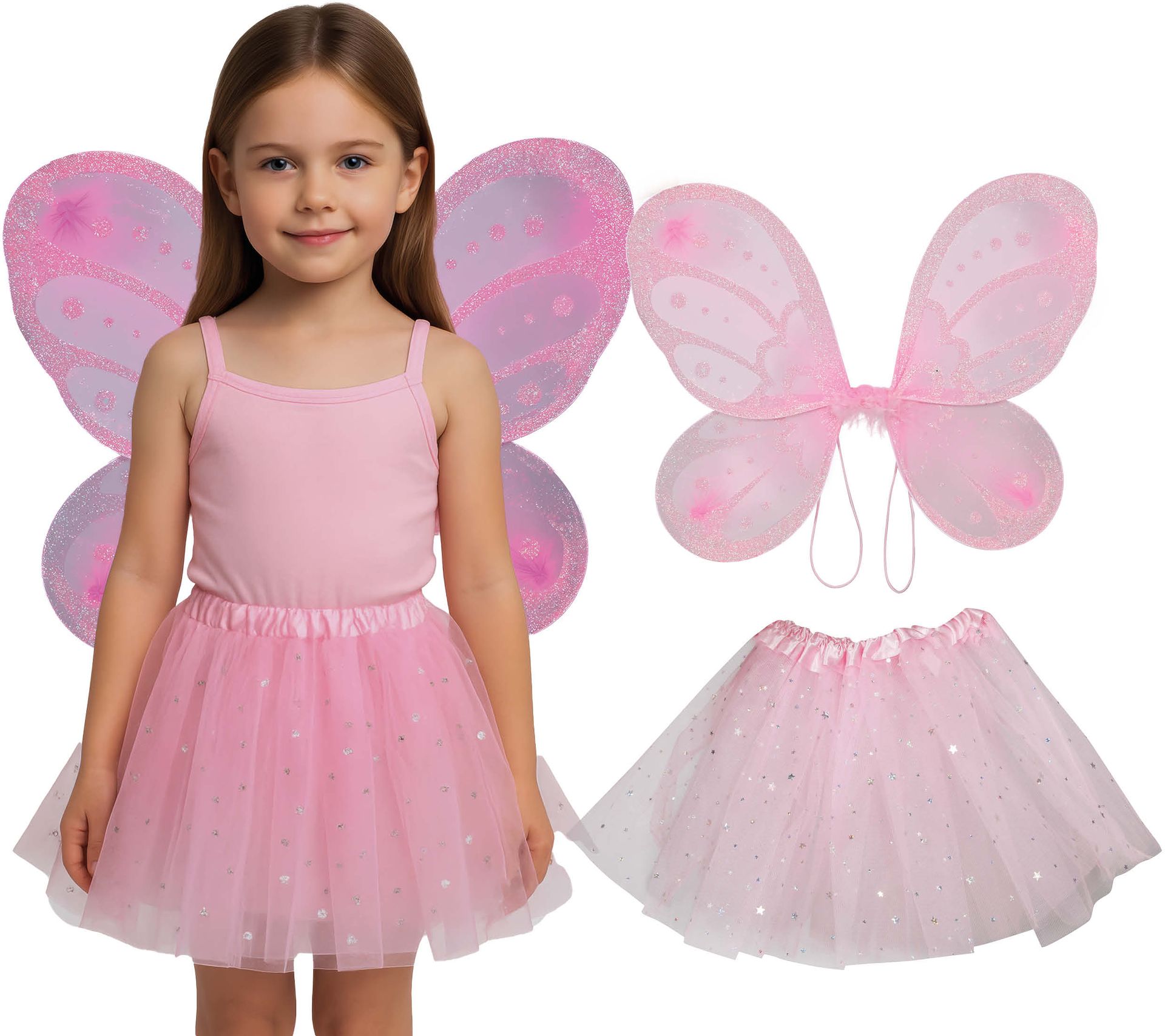 Feeën Tutu en Vleugels Roze