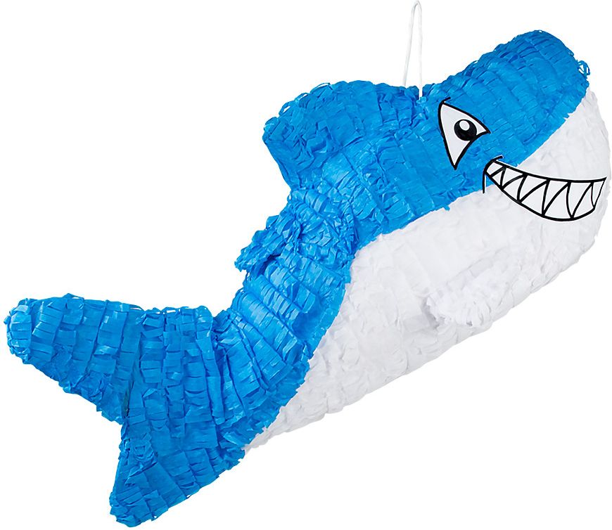 Feest piñata blauwe haai
