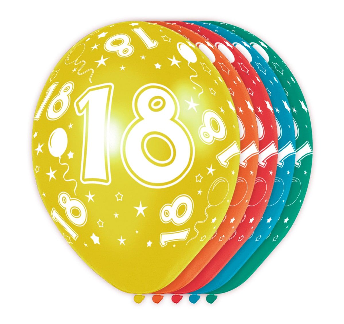 Feestelijke verjaardag ballonnen 18 jaar