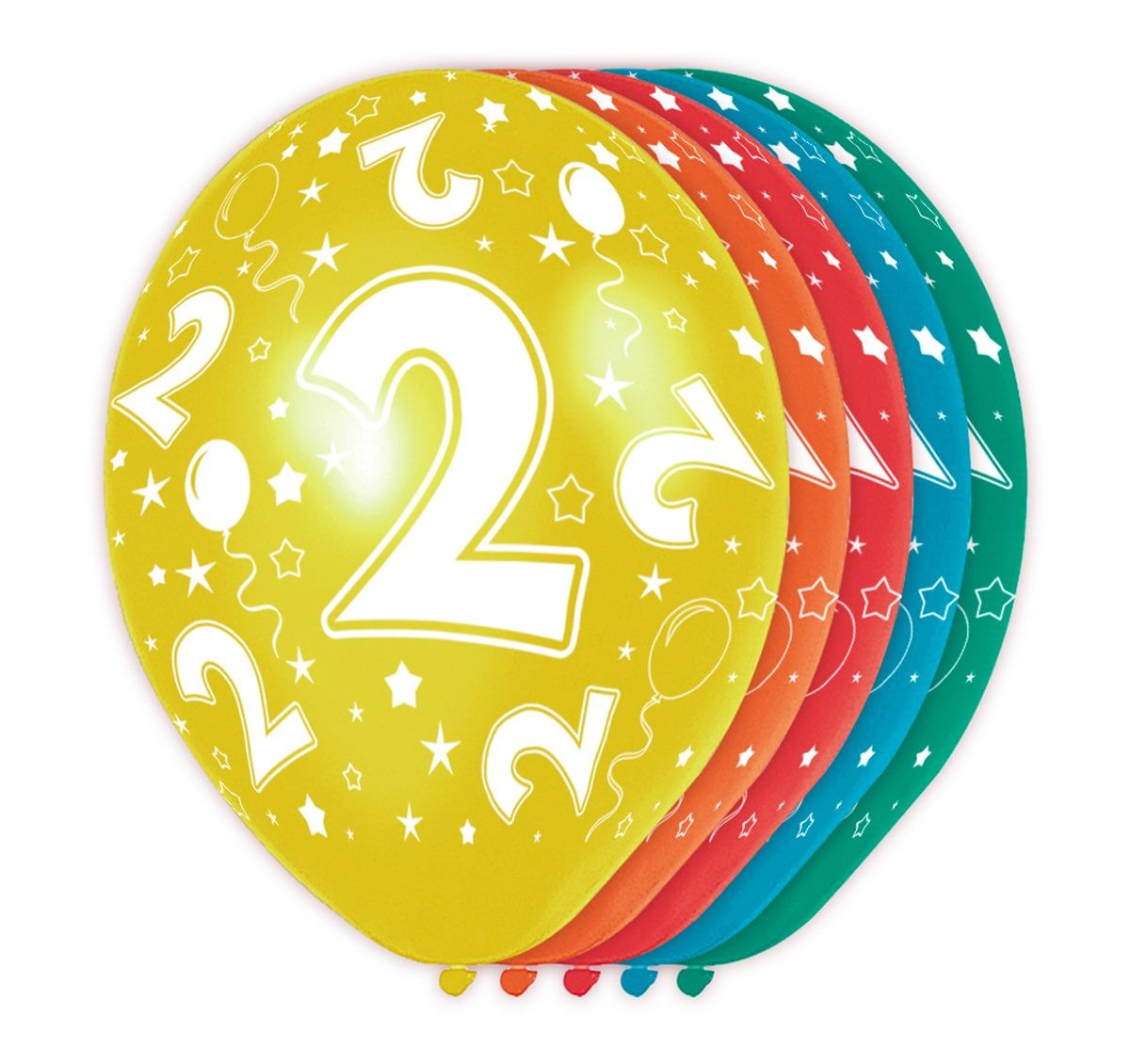 Feestelijke verjaardag ballonnen 2 jaar