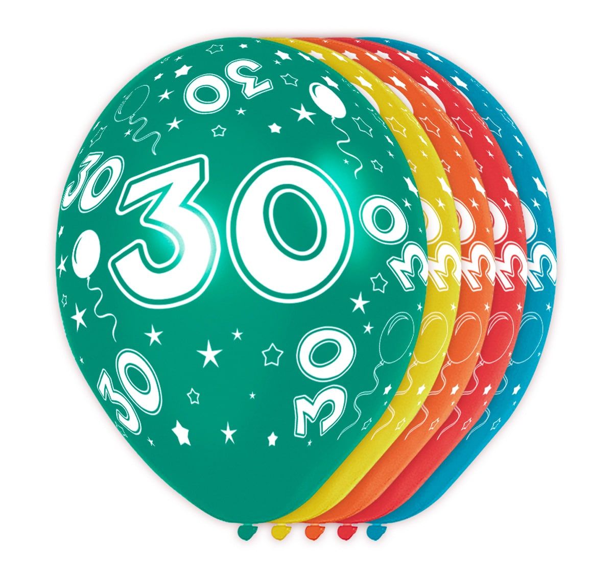 Feestelijke verjaardag ballonnen 30 jaar
