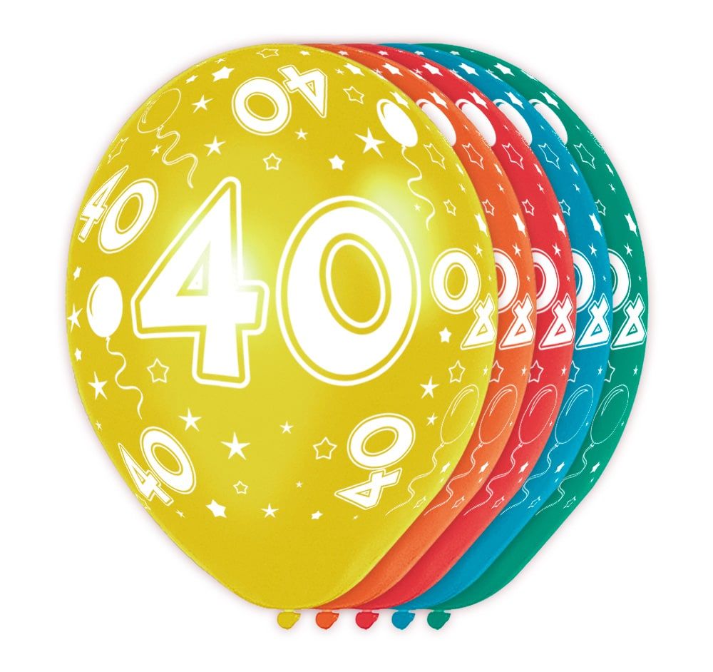Feestelijke verjaardag ballonnen 40 jaar