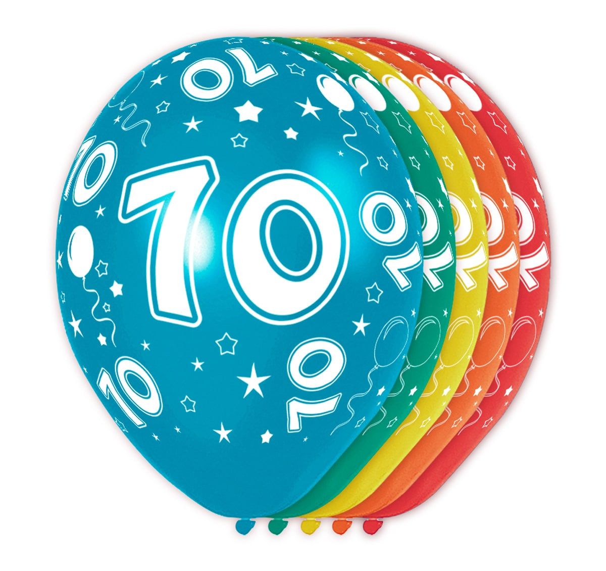 Feestelijke verjaardag ballonnen 70 jaar