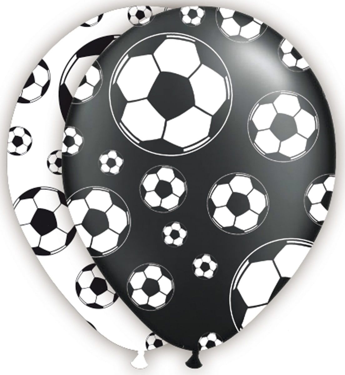 Feestelijke voetbal ballonnen 8 stuks