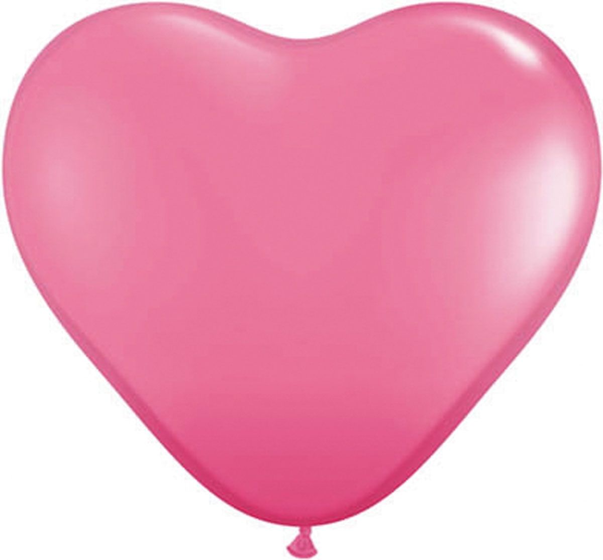 Felroze hartvormige ballonnen 100 stuks 15cm