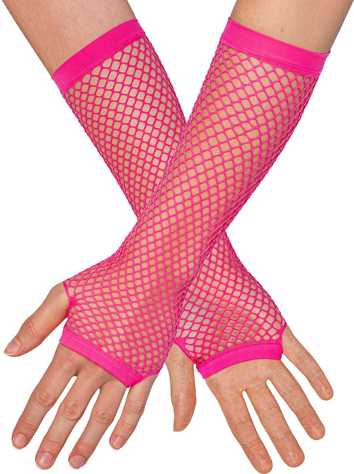 Festival Visnet Vingerloze Handschoenen Neonroze