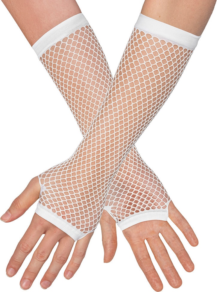 Festival Visnet Vingerloze Handschoenen Wit