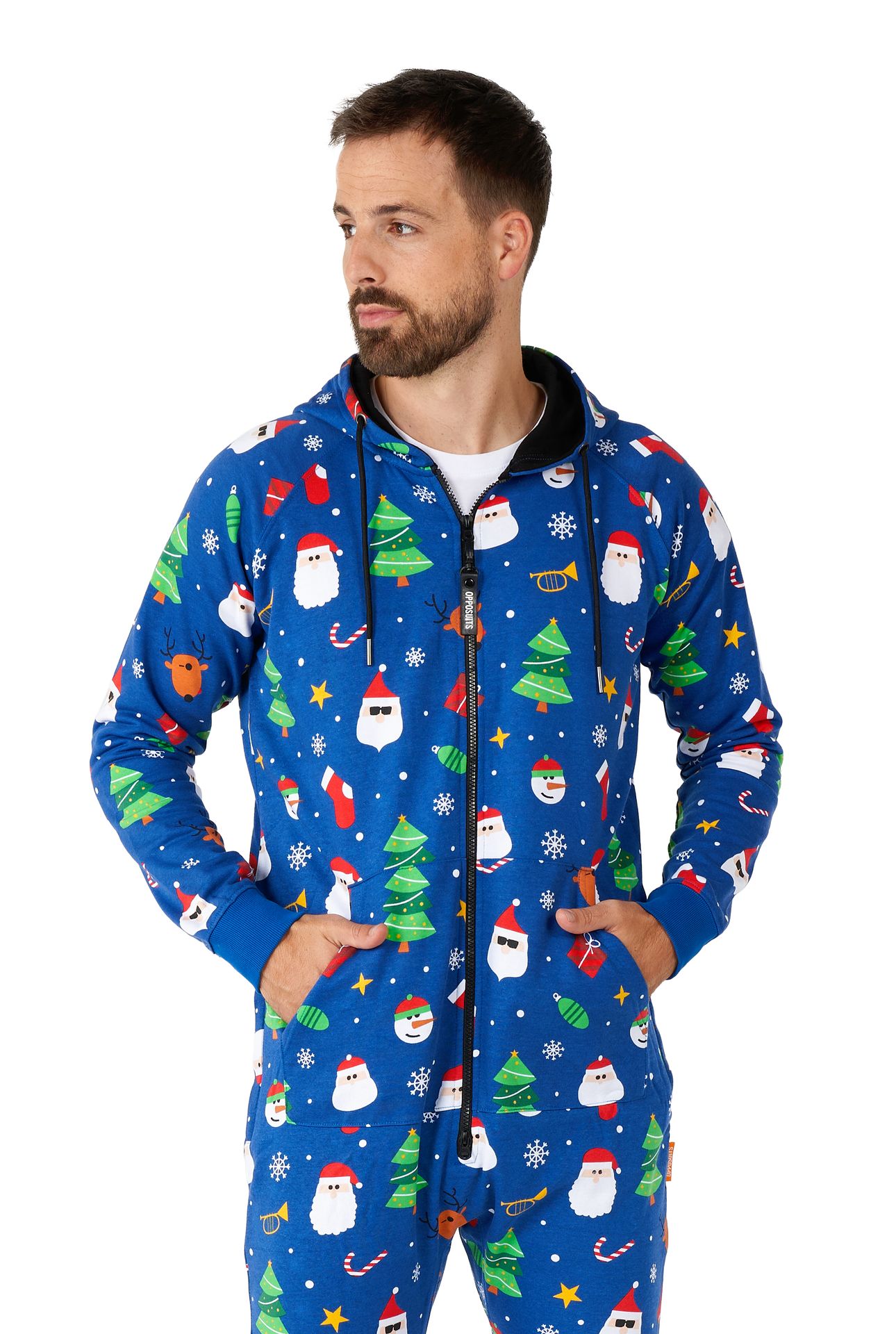 Festivity Blue Onesie Heren Opposuits