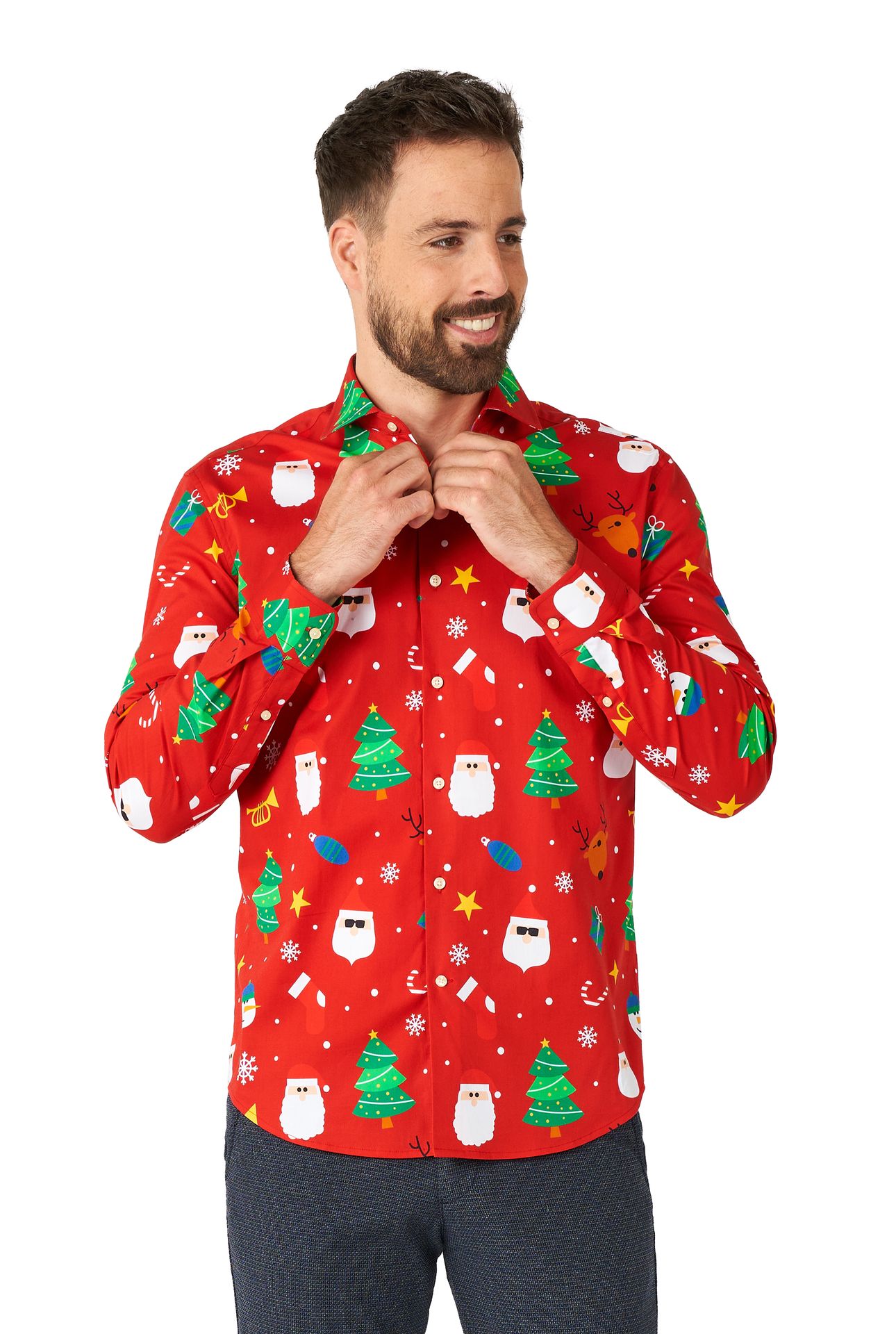 Festivity Red shirt Heren Opposuits