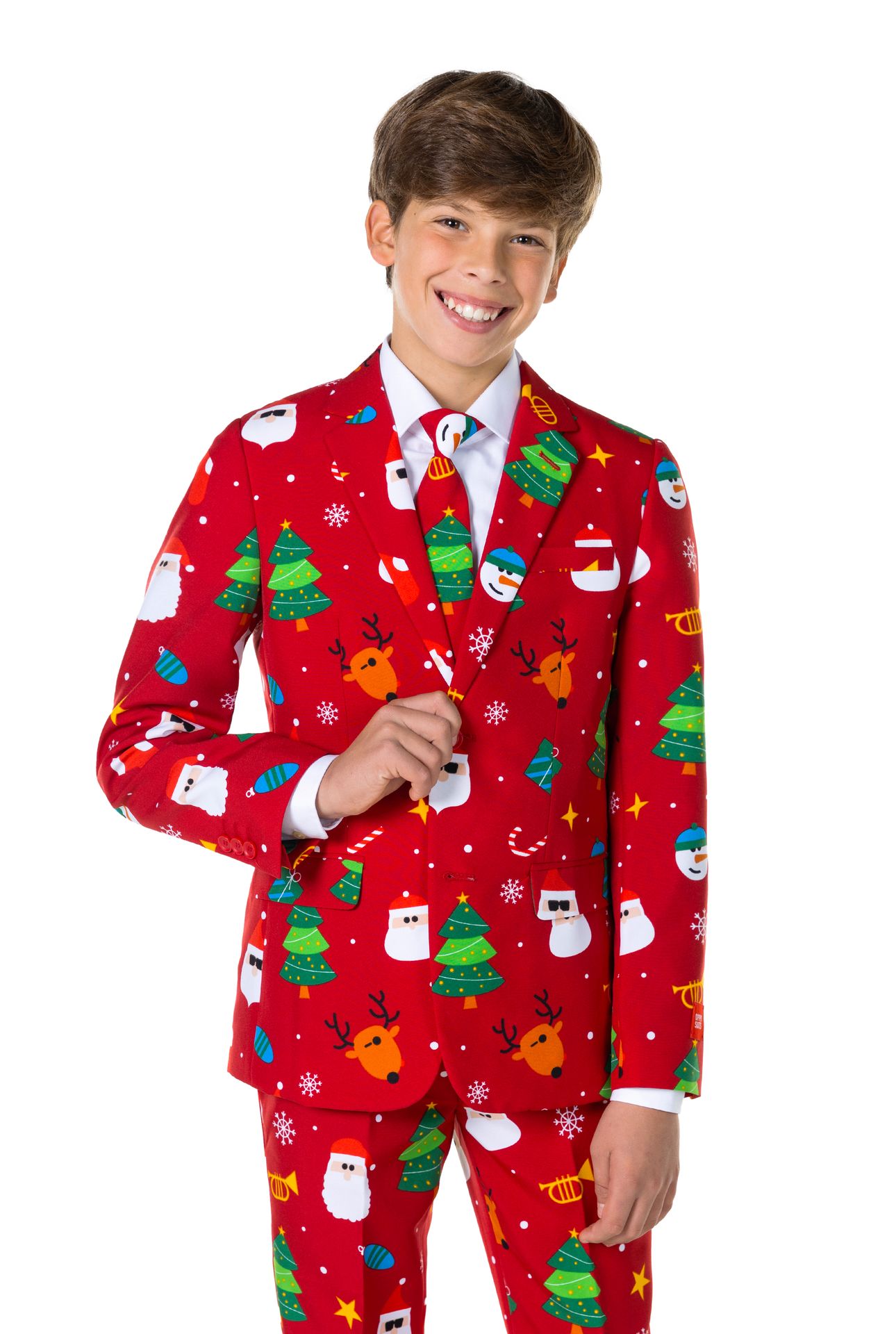 Festivity Red suit Jongens Opposuits