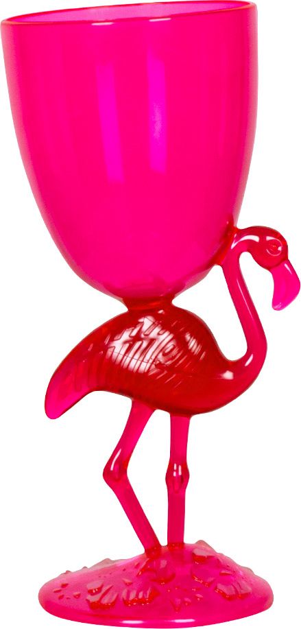 Flamingo cocktail beker roze