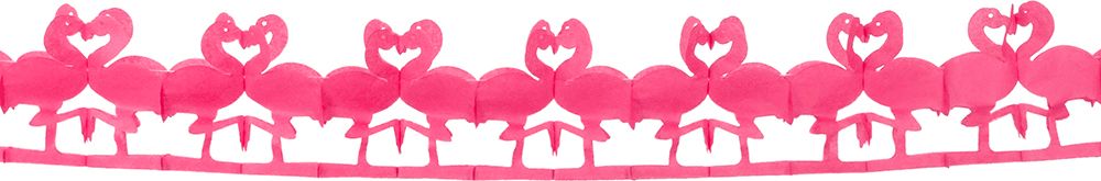 Flamingo party papieren slinger