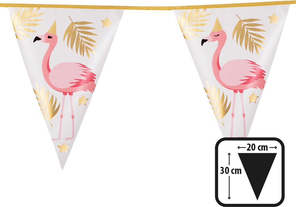 Flamingo thema vlaggenlijn