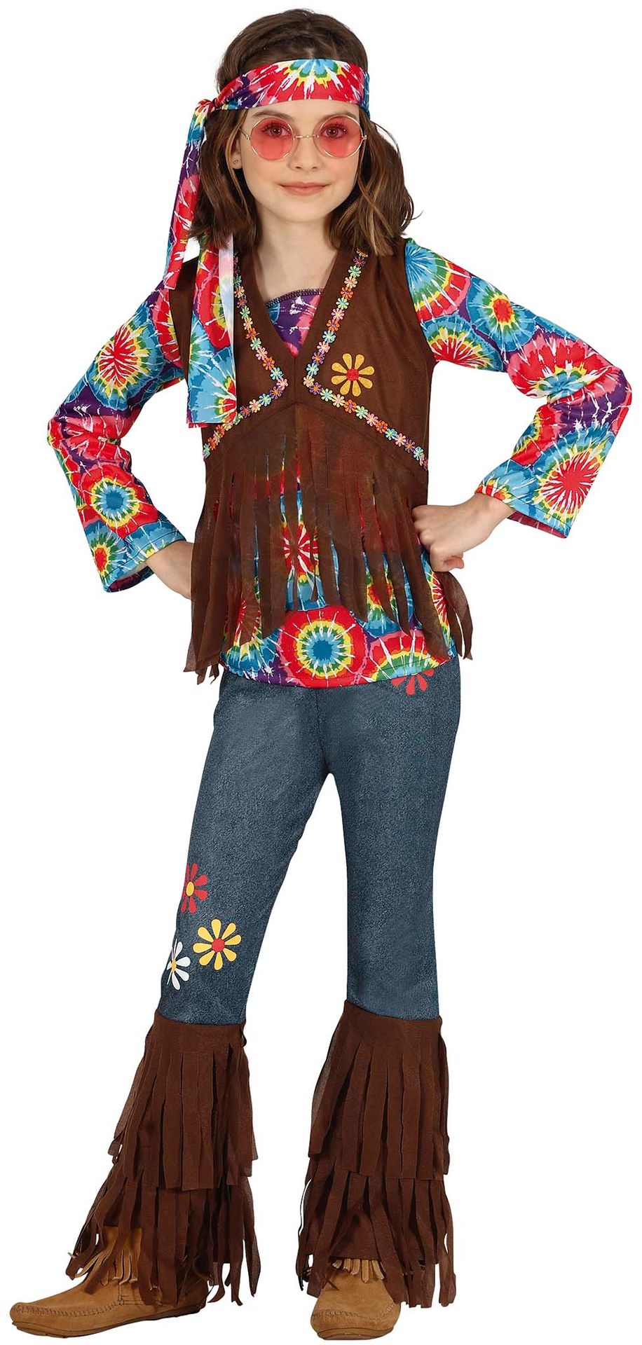Flower power hippie outfit meisjes