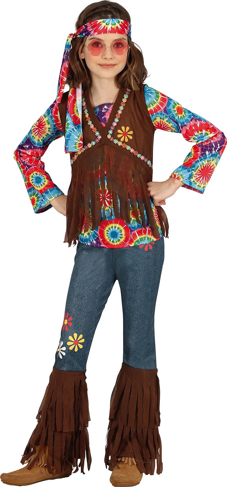 Flower power hippie outfit meisjes