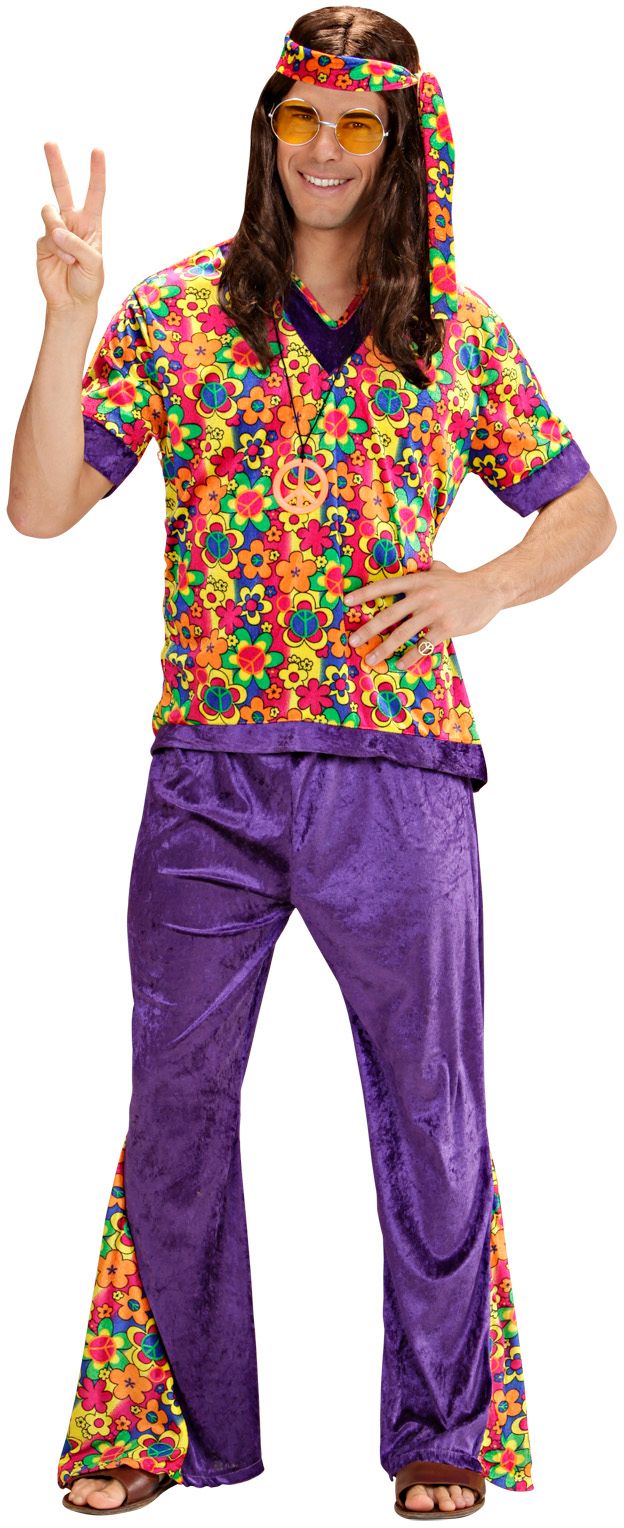 Flower power kleding man