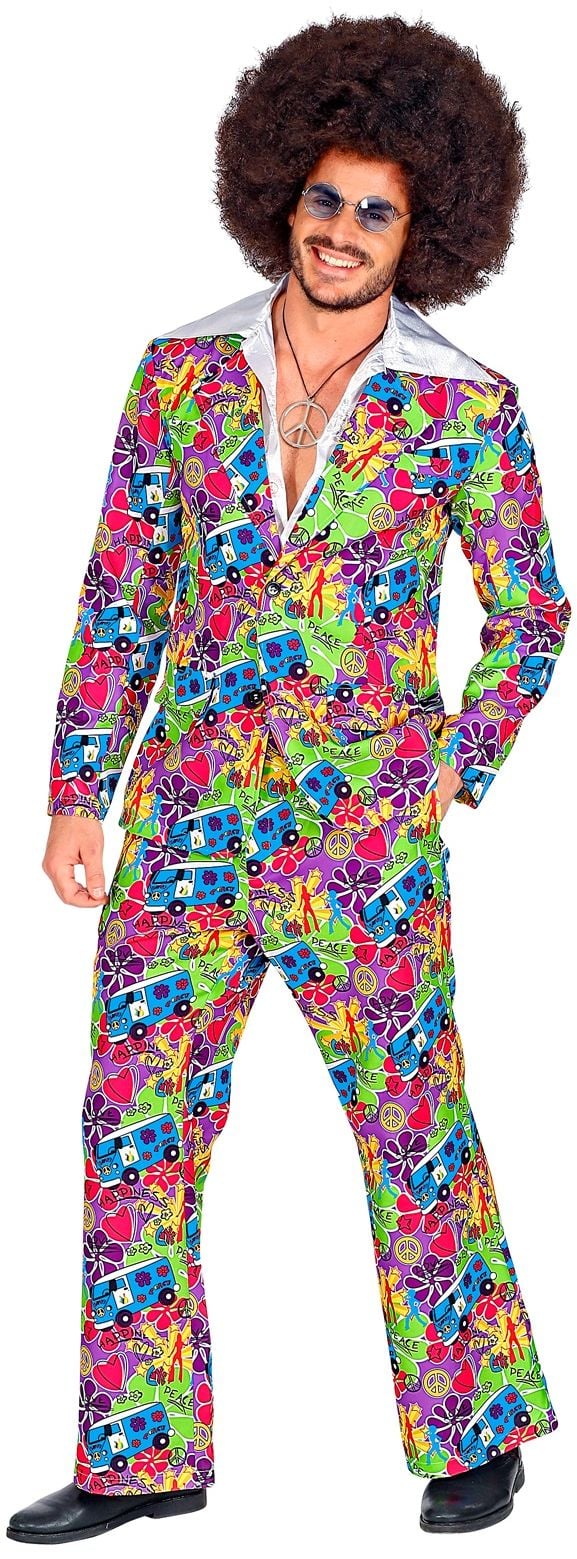 Flower power outfit heren