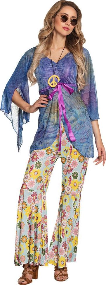 Flower power outfit vrouwen