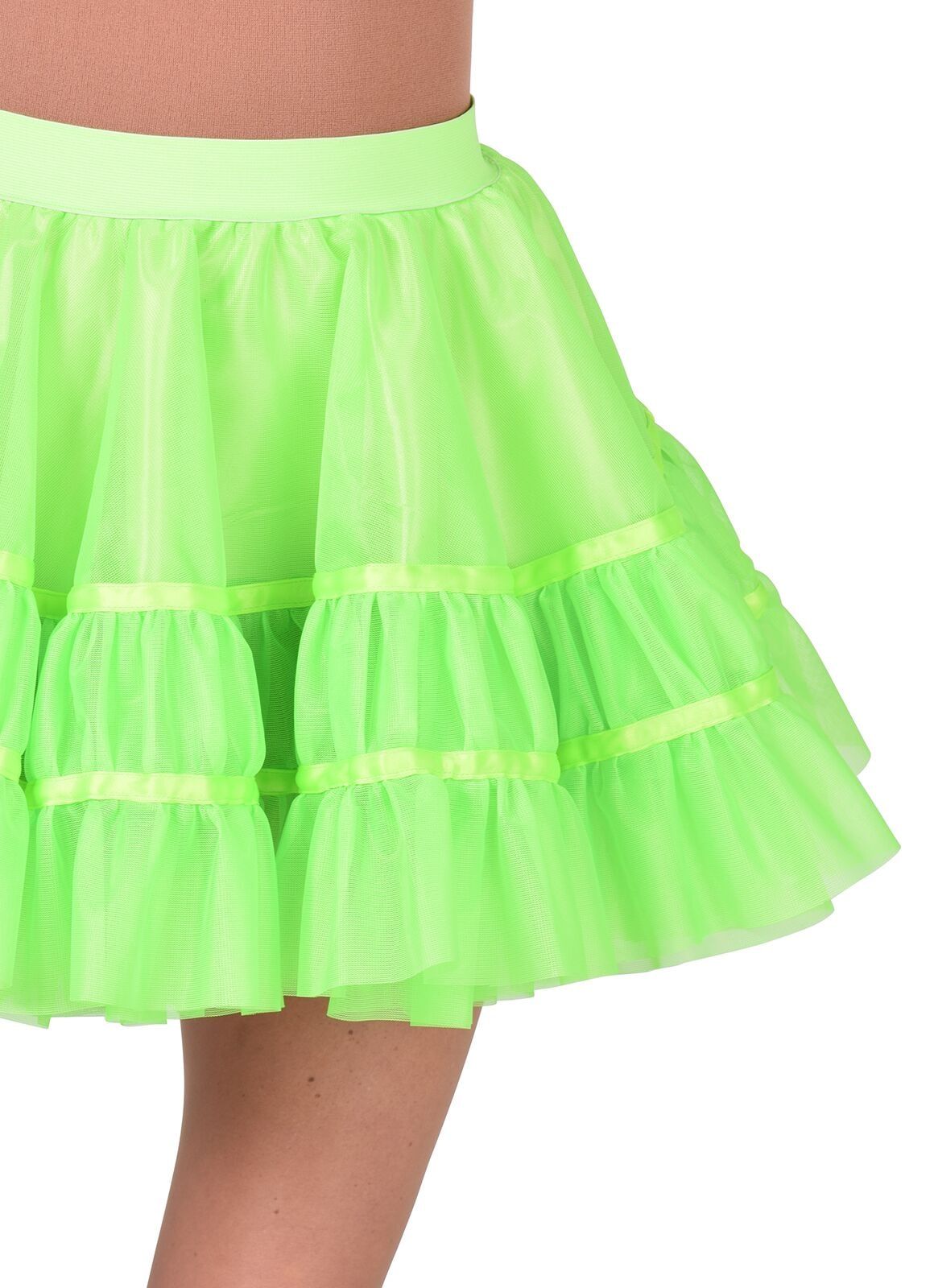 Fluor groene petticoat vrouwen