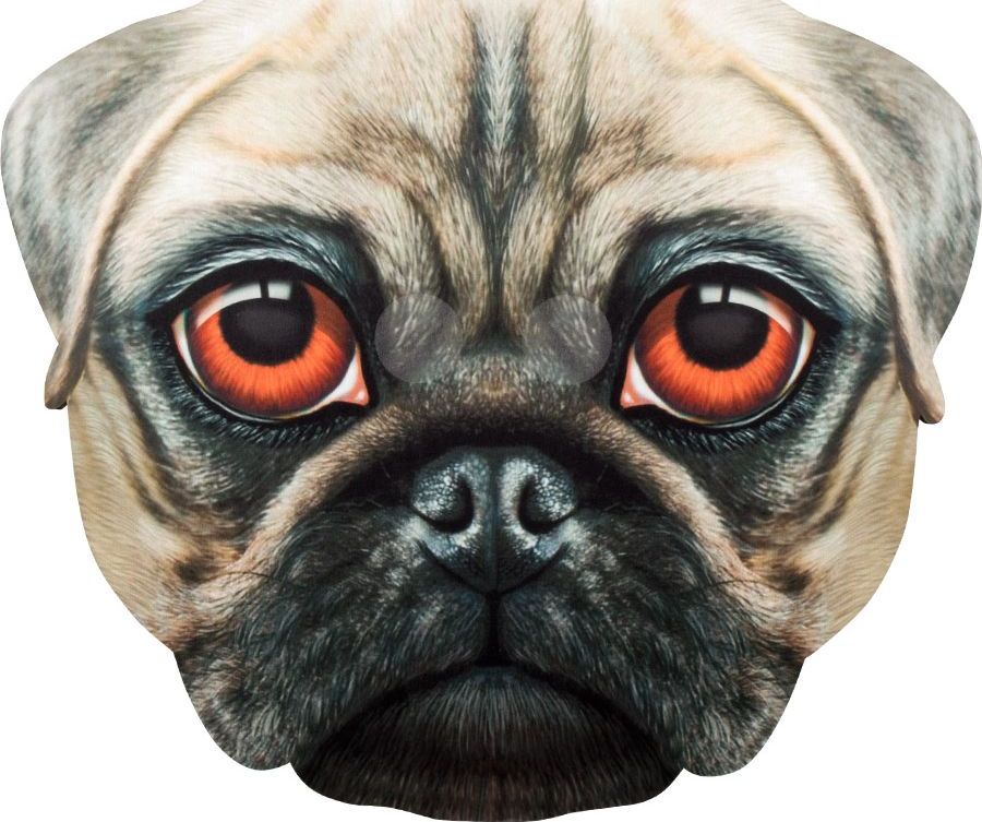 Foam gezichtmasker pug