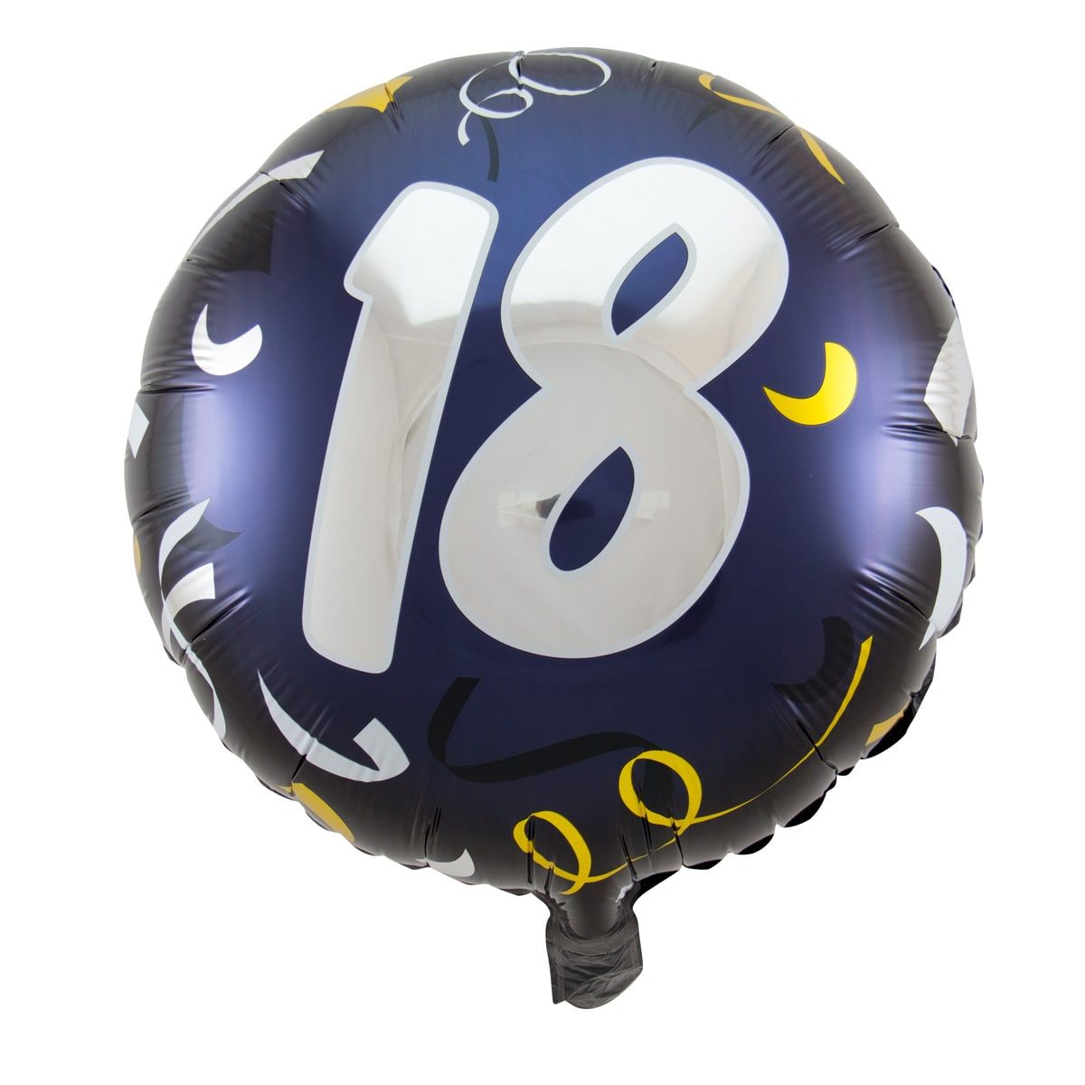 Folieballon 18 jaar stijlvol blauw
