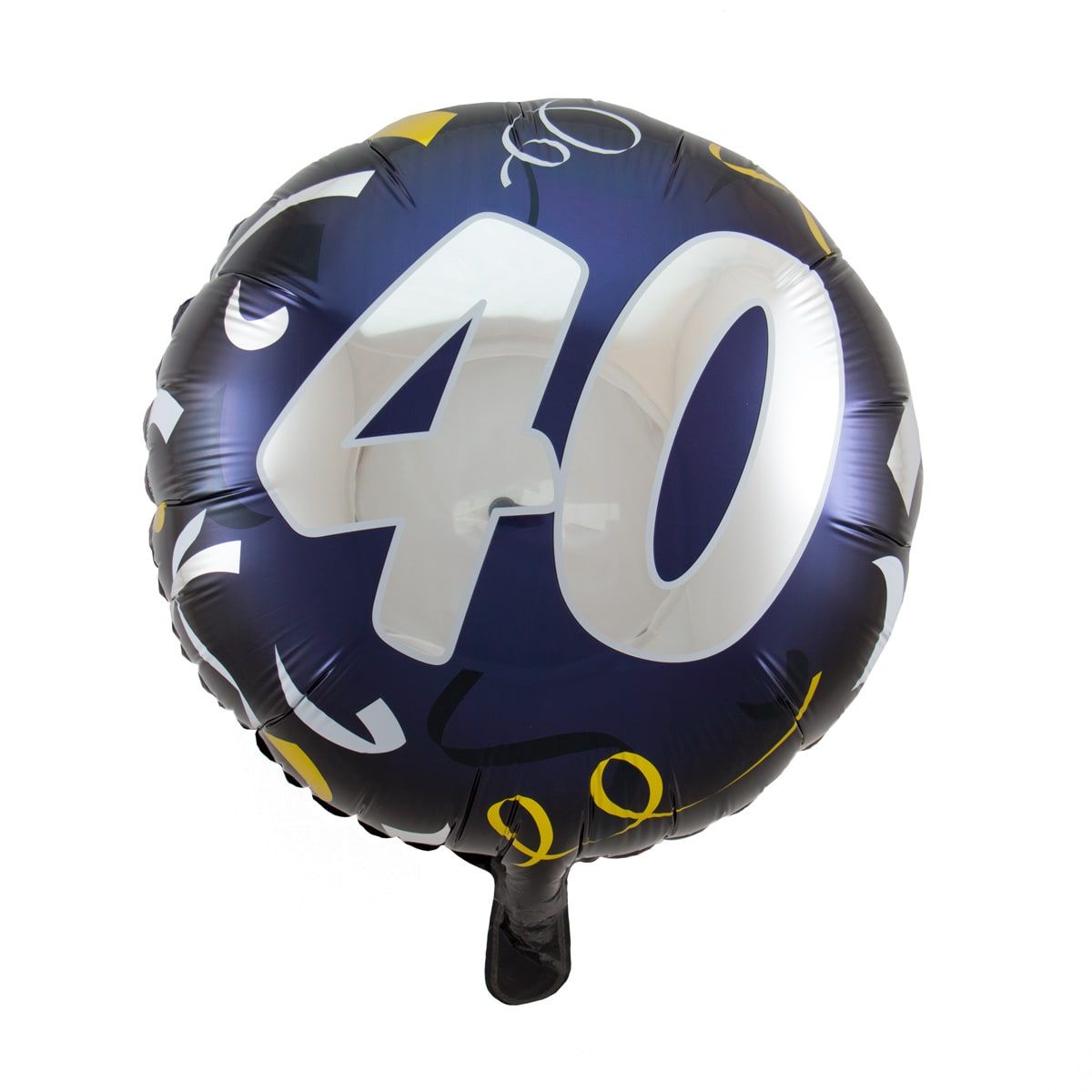 Folieballon 40 jaar stijlvol blauw