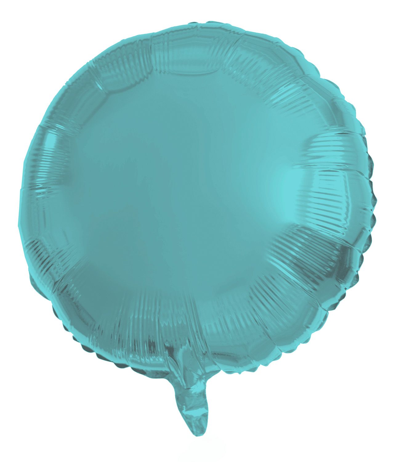 Folieballon aqua blauw rond