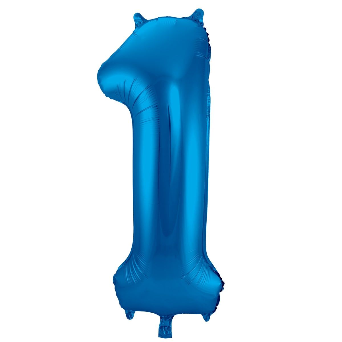 Folieballon cijfer 1 blauw 86cm