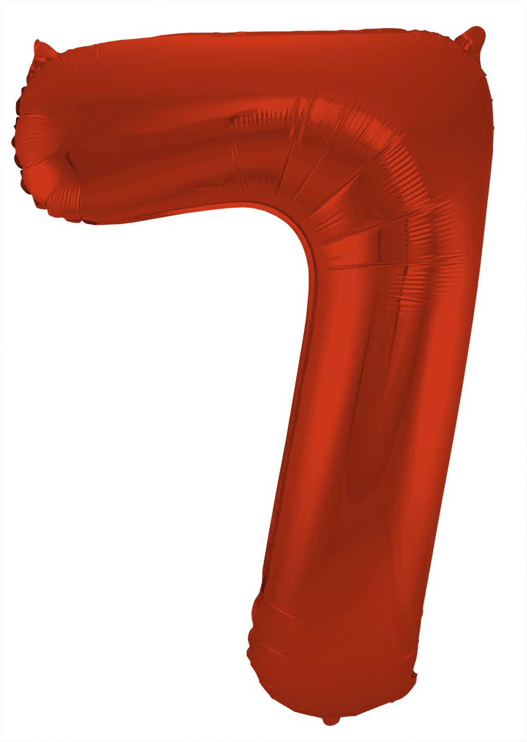 Folieballon cijfer 7 metallic rood 86cm