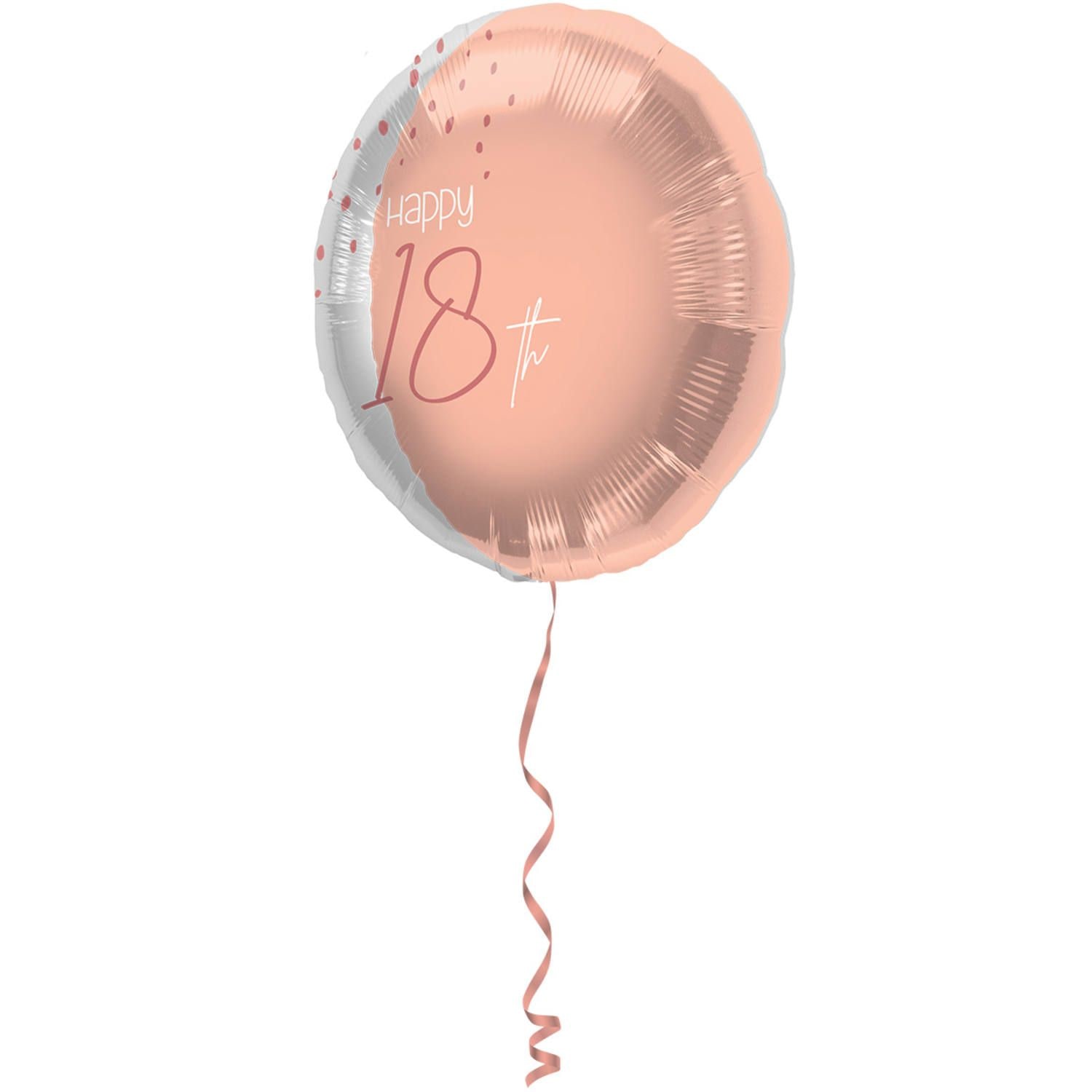 Folieballon elegant 18 jaar pink