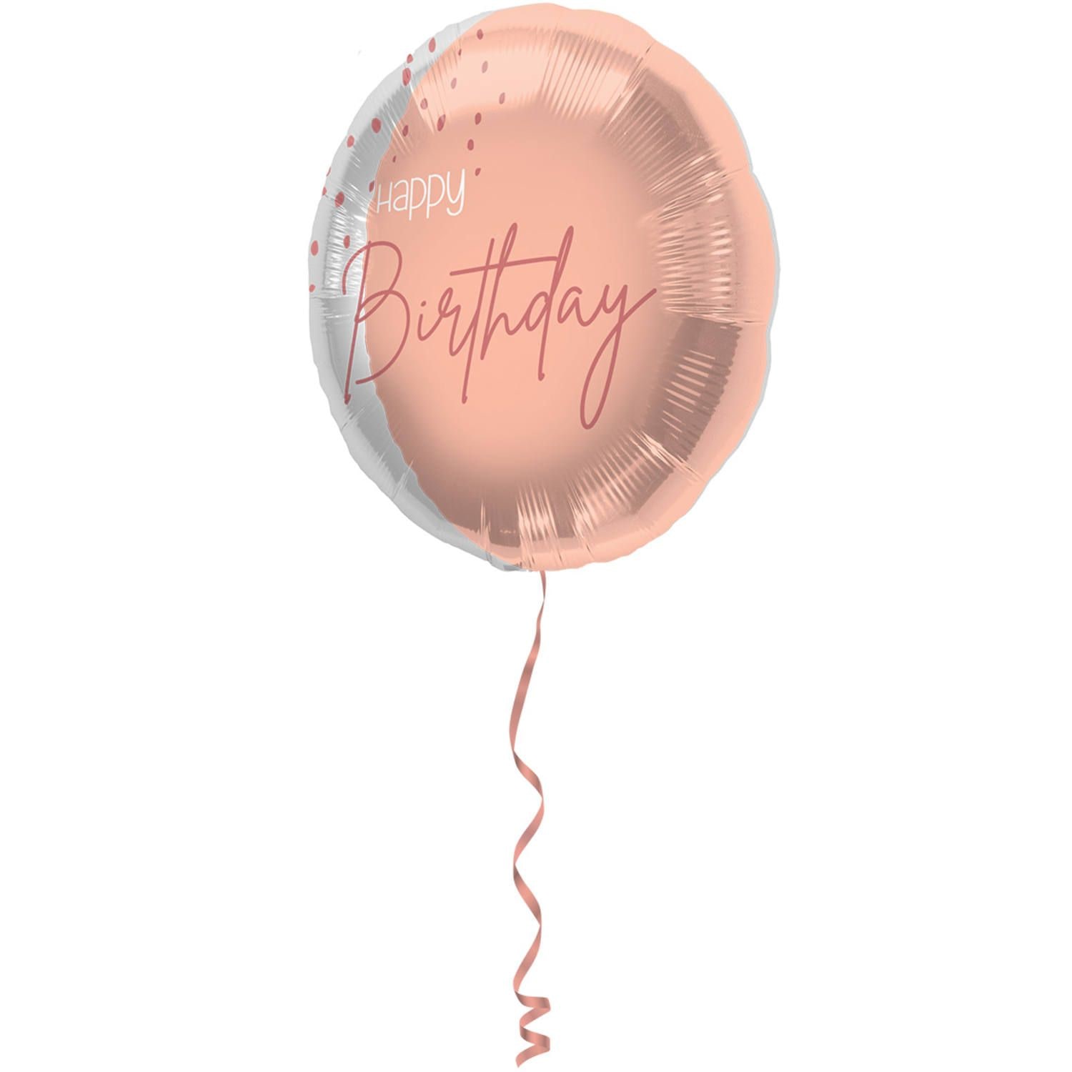 Folieballon elegant lush blush birthday