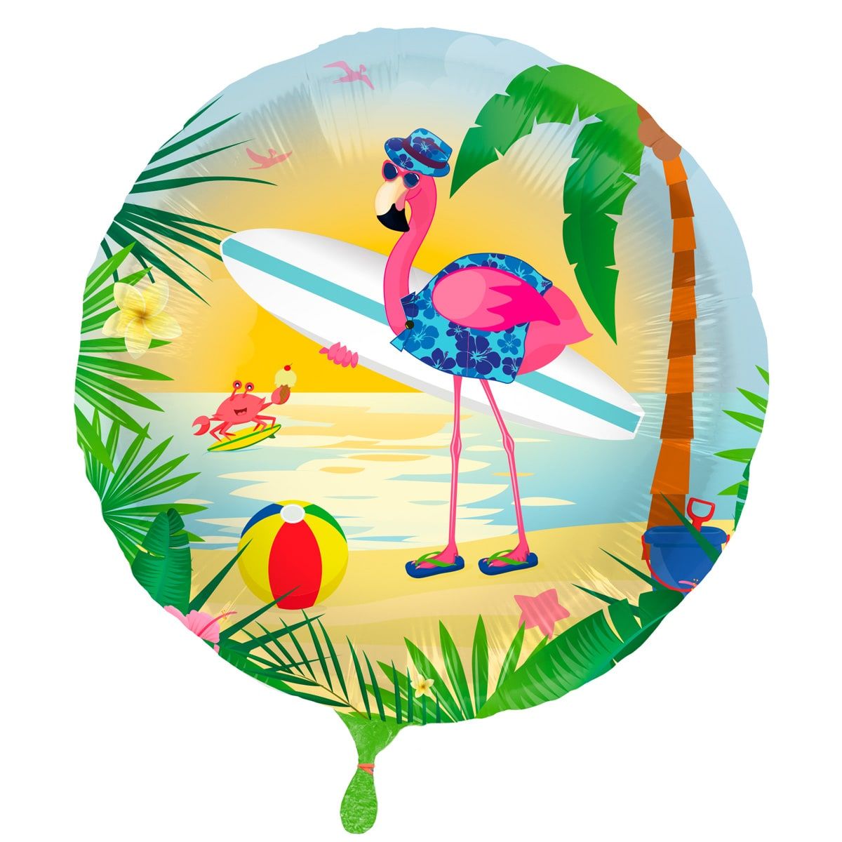 Folieballon flamingo hawaii party
