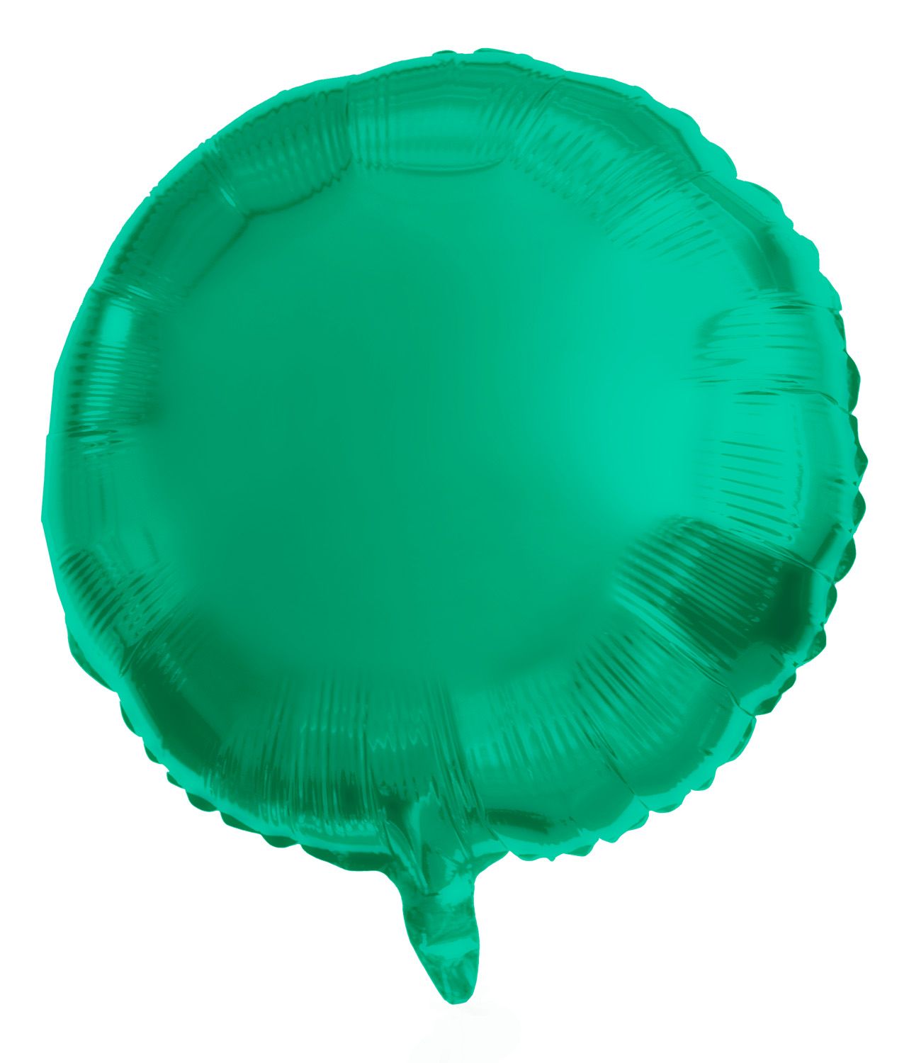 Folieballon groen metallic rond