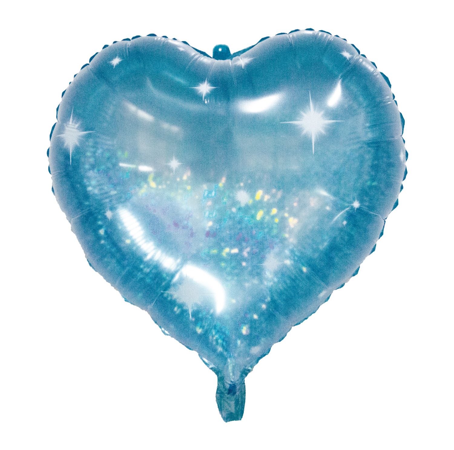 Folieballon hartvorm galatic aqua